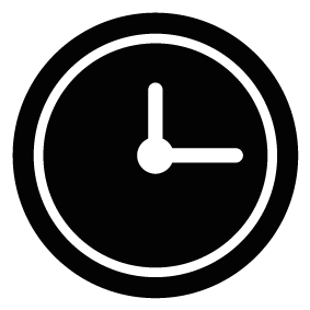 wall clock silhouette image